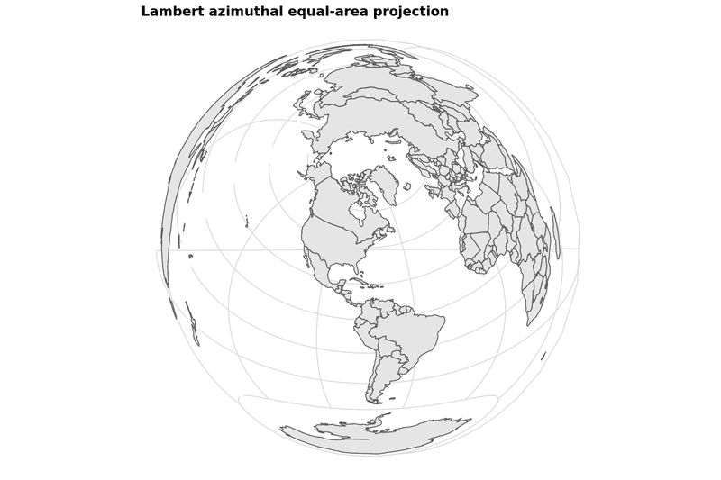 Lambert azimuthal equal-area projection