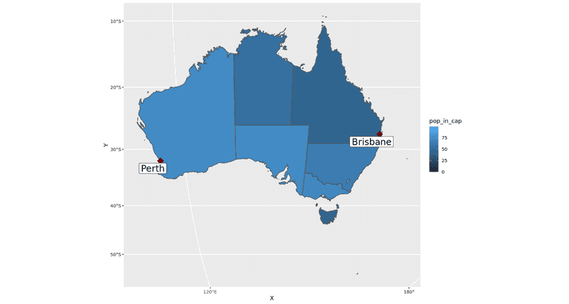 Au map with repl labels